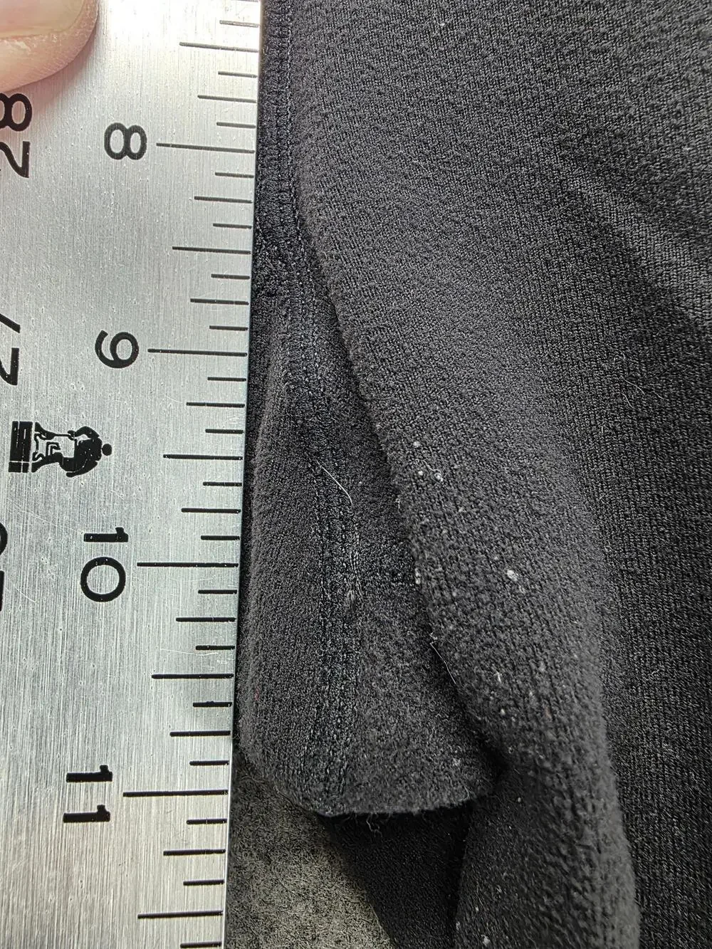 Lululemon Leggings Womens 8 Black Capri Yoga Fleece Elastic Waist 22 Inseam